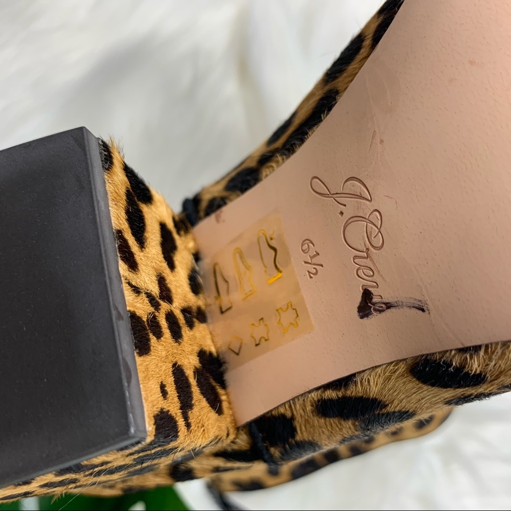 J.Crew Sadie Ankle Bootie Sahara Brown Calf Hair - Picture 4 of 8